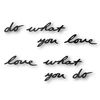 Надпись декоративная Do what you love настенная черная, Umbra