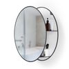Зеркало настенное Cirko D50 см чёрное, Umbra