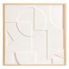 Панно декоративное с эффектом 3D Minimalism, 60х60 см, белый\бежевый, Bergenson Bjorn