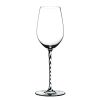 Бокал для вина Riesling/Zinfandel, 395 мл, черный/прозрачный, хрусталь, серия Fatto a Mano, Riedel