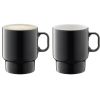 Набор из 2 чашек для капучино Utility 380 мл серый, LSA International