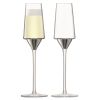 Набор из 2 бокалов-флейт для шампанского Space, 210 мл, платина, LSA International