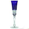 Фужер для шампанского синий 120 мл, серия ST.LOUIS, AJKA CRYSTAL