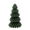 Свеча декоративная Origami зеленого цвета из коллекции New Year Essential, 19 см, Tkano