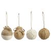 Набор елочных шаров Zero waste из джута из коллекции New Year Essential, Tkano
