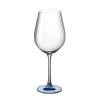 Набор из 2-х бокалов для красного вина COLUMBA OPTIC, 650 мл: синяя ножка, Crystal Bohemia