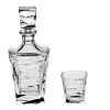 Набор для виски ZIG ZAG, 1 штоф 750 мл и 6 стаканов 300 мл, Crystal Bohemia