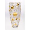 Ваза LISBOA, 35 см; декор Золотые круги; стекло, Bohemia JIHLAVA