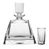 Набор для ликера Kathrene: 1 штоф 700 мл, низкий и 6 рюмок 50 мл, Crystal Bohemia