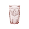 Набор стаканов розовых Romantic, 4 шт, 340 мл, D79 мм, H123 мм, хрустальное стекло, Bormioli Rocco