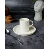 Чашка для кофе и блюдце, 80 мл, цвет белый, ILLUSION, Porland