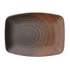 Блюдо прямоугольное 32х23 см, Lykke Коричневый, Porland
