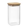 Банка для хранения квадратная Glass Acacia, 1,4 л, Smart Solutions