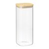Банка для хранения квадратная Glass Bamboo, 1,9 л, Smart Solutions