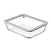 Контейнер для запекания и хранения с вакуумным эффектом Vacuum Glass, 1,4 л, светло-серый, Smart Solutions