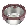 Контейнер стальной круглый Click Steel, 650 мл, сливовый, Smart Solutions