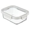 Контейнер для запекания и хранения прямоугольный Click Glass, 1 л, светло-серый, Smart Solutions