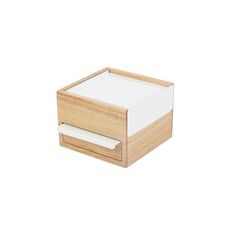 Шкатулка для украшений Stowit Mini белая-дерево, Umbra