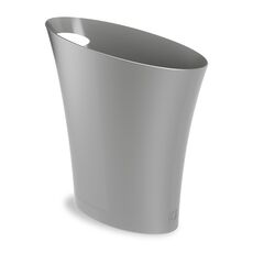 Контейнер мусорный Skinny серебристый новый, Umbra