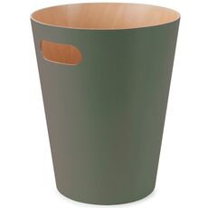 Корзина для мусора Woodrow зелёная, Umbra