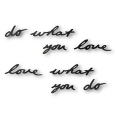Надпись декоративная Do what you love настенная черная, Umbra