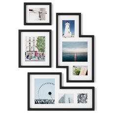 Набор из 4 фоторамок Mingle Gallery черный, Umbra