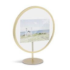 Фоторамка Infinity 10 x 15 см матовая латунь, Umbra