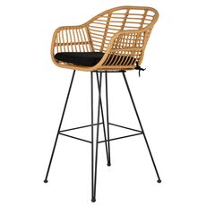 Стул барный Vetle Bent, ротанг, Bergenson Bjorn