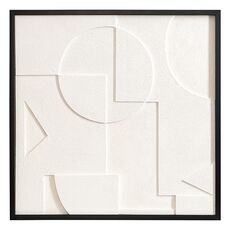Панно декоративное с эффектом 3D Minimalism, 60х60 см, белый\бежевый, Bergenson Bjorn