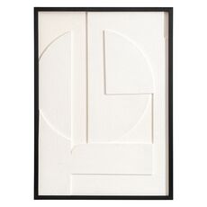 Панно декоративное с эффектом 3D Minimalism, 50х70 см, белый\бежевый, Bergenson Bjorn