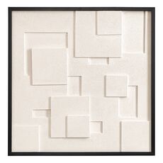 Панно декоративное с эффектом 3D Minimalism, 60х60 см, бежевый, Bergenson Bjorn