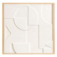 Панно декоративное с эффектом 3D Minimalism, 60х60 см, белый\бежевый, Bergenson Bjorn