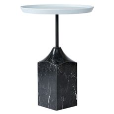 Столик кофейный Sustainable Collection, 37,7 см, серый/черно-белый, Bergenson Bjorn