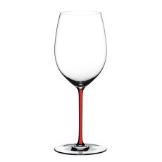 Бокал для красного вина Cabernet, 625 мл, прозрачный/красный, хрусталь, серия Fatto a Mano, Riedel