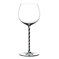 Бокал для белого вина Oaked Chardonnay, 620 мл, прозрачный/черный, хрусталь, серия Fatto a Mano, Riedel