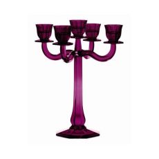 Подсвечник 5-рожковый Ravello, 30 см, светло-фиолетовый, хрусталь, Nachtmann