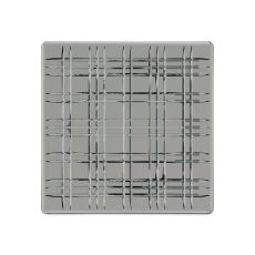 SQUARE - Блюдо квадратное 28 см серое бессвинцовый хрусталь