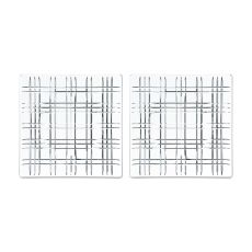 SQUARE - Набор 2 предмета блюдо квадратное 21 см бессвинцовый хрусталь