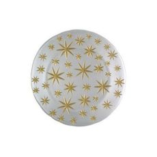 Блюдо Golden Stars, 32 см, белое, хрустальное стекло, Nachtmann
