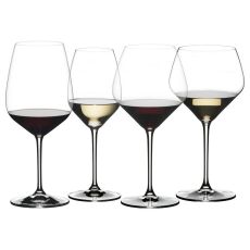 Набор из 4-х хрустальных бокалов для дегустации красных и белых вин 5441/47-2, прозрачный, серия Extreme, Riedel