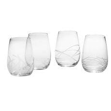 Набор из 4-х бокалов для воды DOOZY в тубе, объем: 240 мл, высота: 9 см, материал: хрусталь, серия Riedel "O", 5414/64, Riedel, Австрия