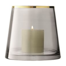 Ваза/подсвечник Sorbet 16 см серая, LSA International