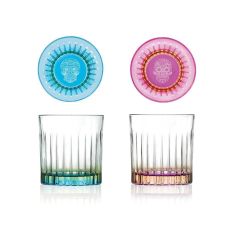 Набор из 6-ти стаканов Олд Фэшн RCR Luxion Pedro&Rosa 360 мл, хрустальное стекло, Италия