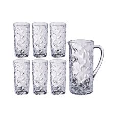 Набор для напитков "Laurus" графин 1200 мл + 6 стаканов 320 мл высота=23/14 см, RCR