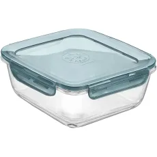 Контейнер 18 х 18 см,1,4 л, голубой, стекло, серия Frigoverre Evolution, Bormioli Rocco