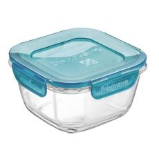 Контейнер 12 х 12 см, 420 мл, голубой, стекло, серия Frigoverre Evolution, Bormioli Rocco