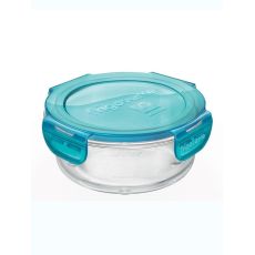 Контейнер круглый 10 см, 180 мл, голубой, стекло, серия Frigoverre Evolution, Bormioli Rocco