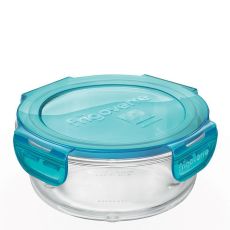 Контейнер круглый 14 см, 500 мл, голубой, стекло, серия Frigoverre Evolution, Bormioli Rocco