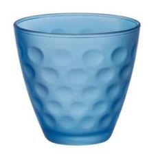 Набор из 12-ти стаканов 250 мл, голубой, хрустальное стекло, серия Dots Soft, Bormioli Rocco