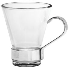 Набор из 6-ти кружек с металлической ручкой 220 мл, стекло, серия YPSILON, Bormioli Rocco